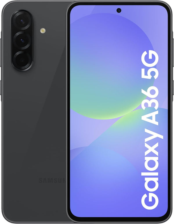 Samsung Galaxy A36 5G – 8GB RAM, 128GB Storage, 50MP Camera – Awesome Black (Unlocked, Dual SIM)